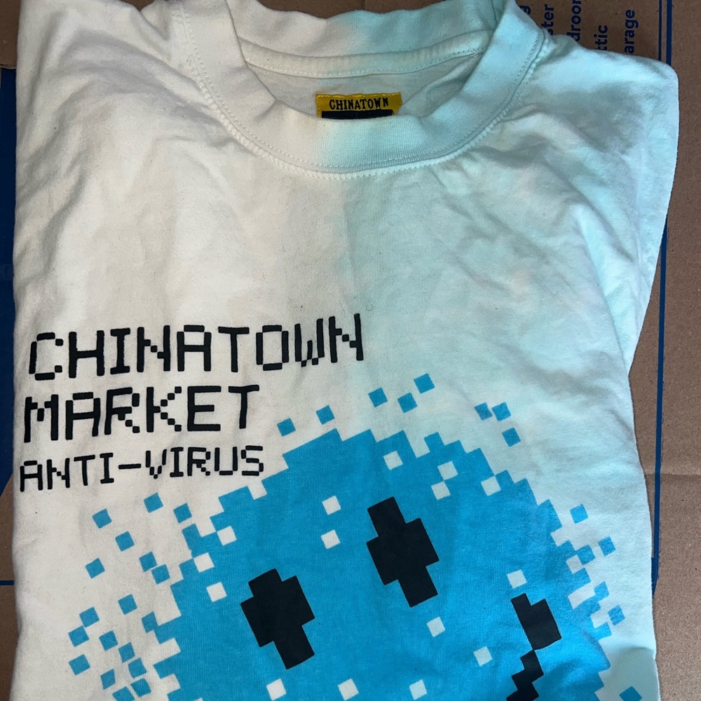 Chinatown market L/S shirt multi color size large